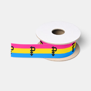 Pansexuele Pridevlag Satijnen Lint
