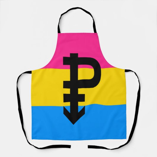Pansexuele Pridevlag Schort (Voorkant)