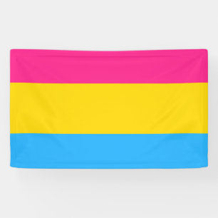 Pansexuele Pridevlag Spandoek