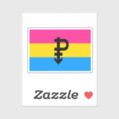 Pansexuele Pridevlag Sticker (Vel)