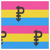 Pansexuele Pridevlag Stof (Close Up)