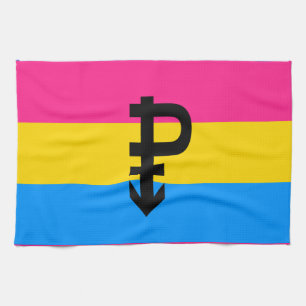Pansexuele Pridevlag Theedoek