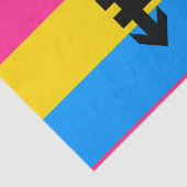 Pansexuele Pridevlag Tissuepapier (Detail)