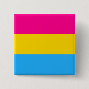 "PANSEXUELE PRIDEVLAG" VIERKANTE BUTTON 5,1 CM