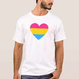Pansexuele trots hart t-shirt