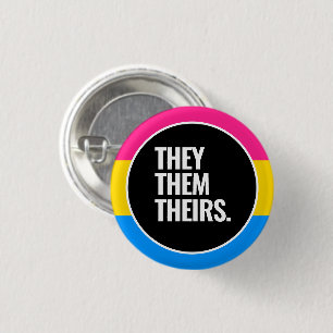 Pansexuele trots ronde button 3,2 cm