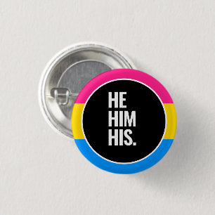 Pansexuele trots ronde button 3,2 cm