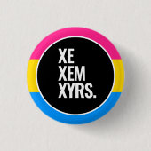 Pansexuele trots ronde button 3,2 cm (Voorkant)