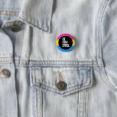 Pansexuele trots ronde button 3,2 cm (In situ)