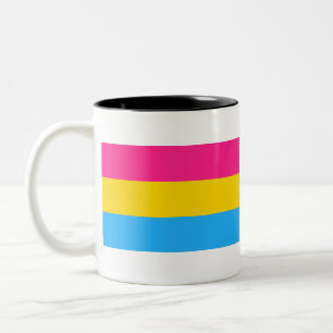 Pansexuele trots tweekleurige koffiemok