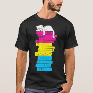 Pansexuele trotsvlag Lgbt trots Schattige kat oude T-shirt