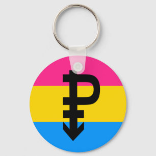 Pansexuele trotsvlag sleutelhanger