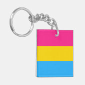 Pansexuele Vlag Sleutelhanger (Voorkant Links)