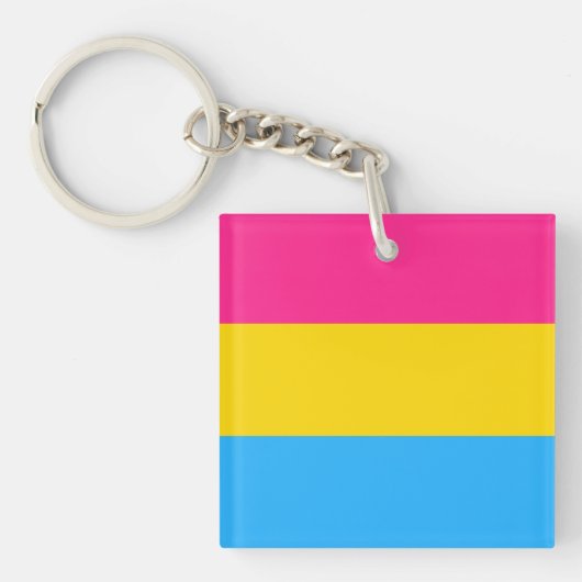 Pansexuele Vlag Sleutelhanger (Voorkant)