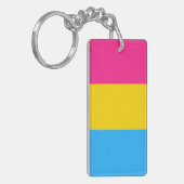Pansexuele Vlag Sleutelhanger (Voorkant Links)