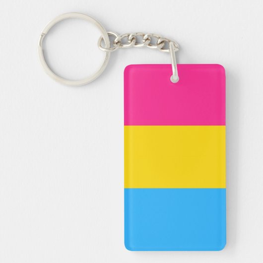 Pansexuele Vlag Sleutelhanger (Voorkant)