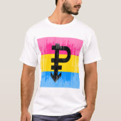  Pansexuele vlag T-shirt (Voorkant)