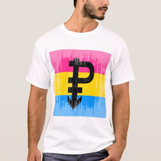  Pansexuele vlag T-shirt (Voorkant)