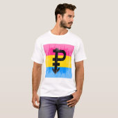  Pansexuele vlag T-shirt (Voorkant volledig)