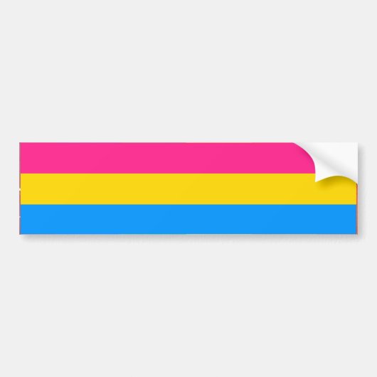 PANSEXUELE VLAGBAR BUMPERSTICKER (Voorkant)