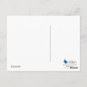 Pansieblauw briefkaart voor bloemenkunst (Achterkant)