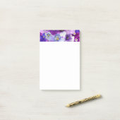Pansiebloemen Floral border Print Design Post-it® Notes (Op bureau)