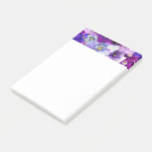 Pansiebloemen Floral border Print Design Post-it® Notes (Schuin)