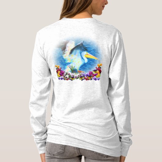 pansieën en T-shirt voor de pelikanen (Achterkant)
