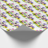 Pansiepersen Floral  tuinbouwpap Cadeaupapier (Hoek)