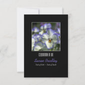 Pansies 2 Herdenking van de levensdenkdienst Kaart (Voorkant)