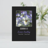 Pansies 2 Herdenking van de levensdenkdienst Kaart (Staand voorkant)