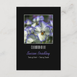 Pansies 2 Herdenking van de levensdenkdienst Kaart