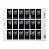 Pansies 3 Aangepaste reeks Dank u wel Etiket (Full Sheet)