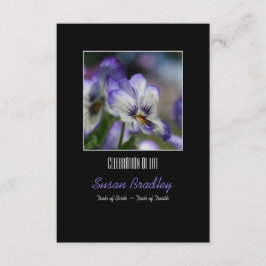 Pansies 3 Herdenking van de levensdenkdienst Kaart