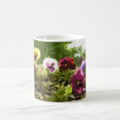 Pansies - abstracte kunst koffiemok (Center)