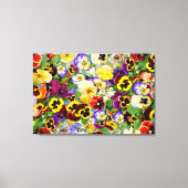 Pansies ~ Afdrukken met omhulde Canvas (Voorkant)