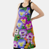 Pansies Allover Print Schort (Insitu)
