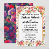 Pansies als Liefdesherinnering & Vrijgevochten Vre Kaart (Voorkant / Achterkant)