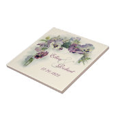 Pansies Anniversary tegel Tegeltje (Zijkant)