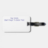 PANSIES BAGAGELABEL (Achterkant horizontaal)