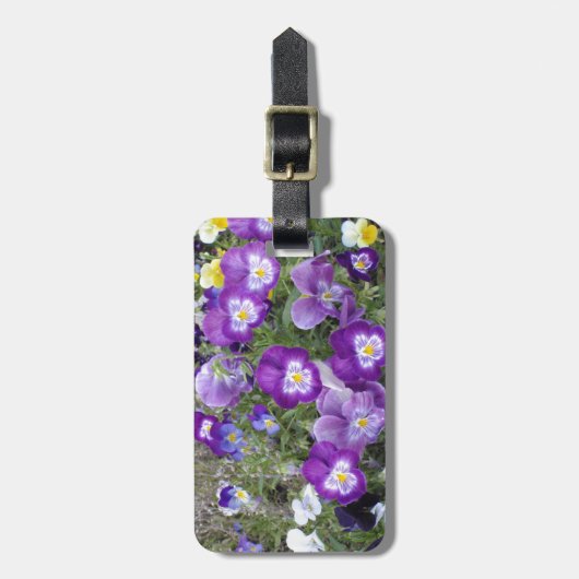 Pansies Bagagelabel (Voorkant verticaal)