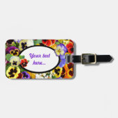  Pansies ~ Bagagelabel (Voorkant horizontaal)