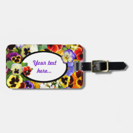  Pansies ~ Bagagelabel