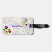  Pansies ~ Bagagelabel (Achterkant horizontaal)