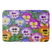 Pansies Bath Mat (Voorkant)