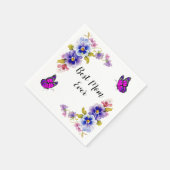 Pansies beste moeder ooit servetten (Hoek)