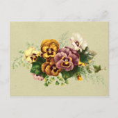  Pansies Bouquet Briefkaart (Voorkant)