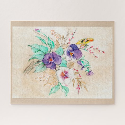 Pansies Bouquet Legpuzzel (Horizontaal)