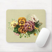 Pansies Bouquet Muismat (Met muis)