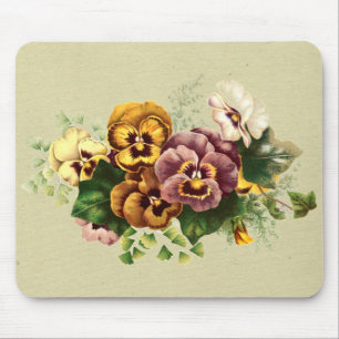 Pansies Bouquet Muismat